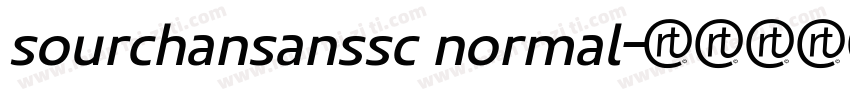 sourchansanssc normal字体转换
